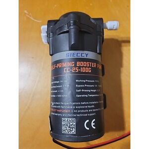 100 G 24V Self Priming RO Water Booster Pump Reverse Osmosis System SP2600